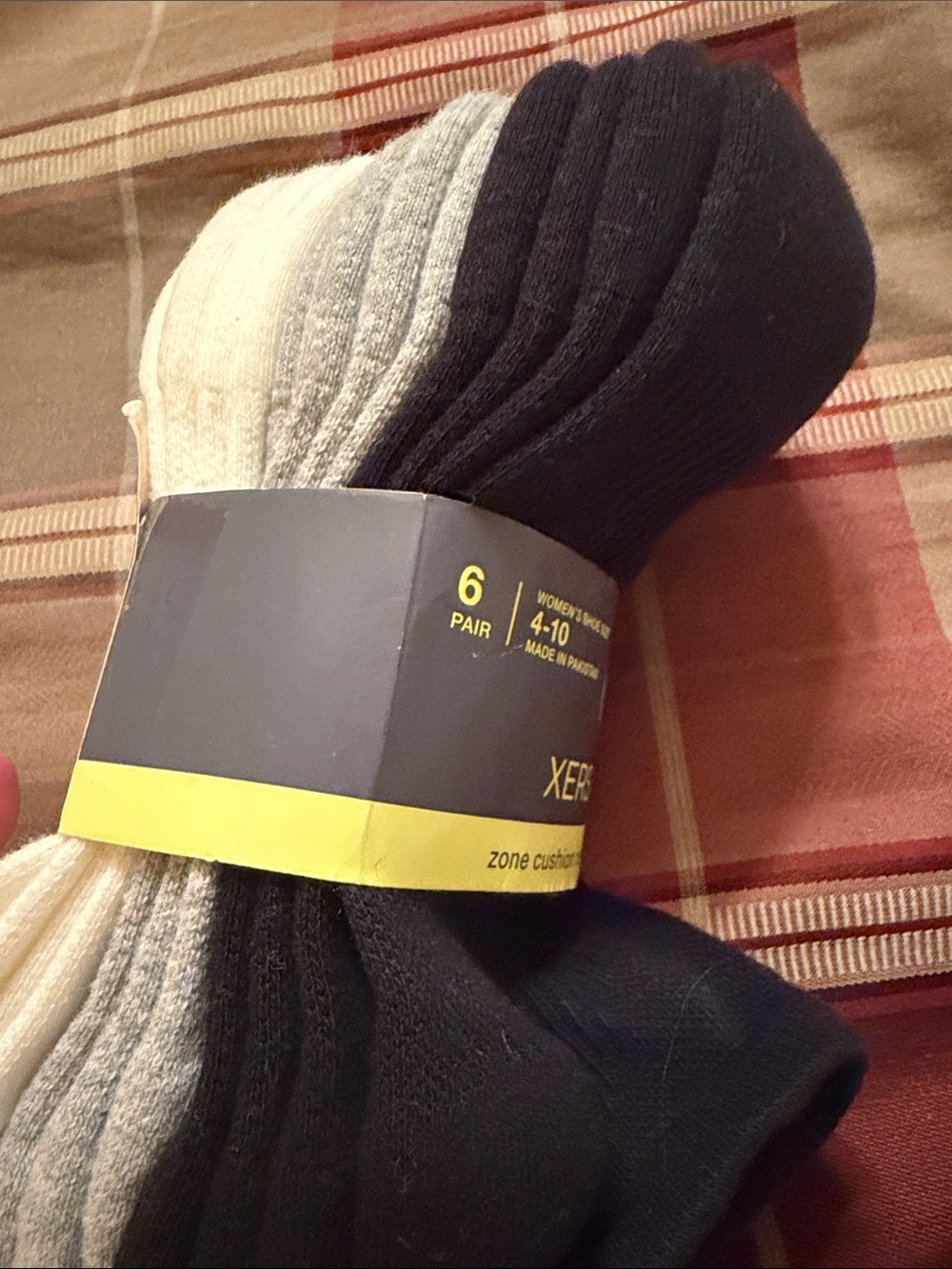 NEW Xersion new with tags 6 pairs no-show zone cushion socks quick dry size 4-10